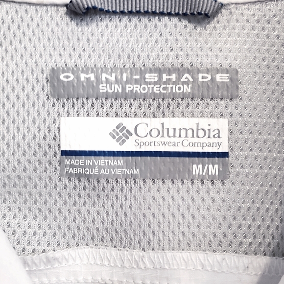 Columbia White Short-Sleeved Button-Down Dress Shirt - Picture 3 of 8